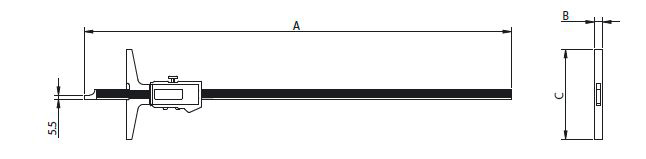 義大利 DEMM DIGI LARGE R/L 數字深度卡尺